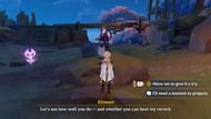 Talk to the NPC Illimani after waiting for three hours (Image via HoYoverse)
